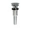 Keeney Mfg Push Button Sink Bathroom Drain with Overflow, Brushed Nickel K820-75BN - alternate 1